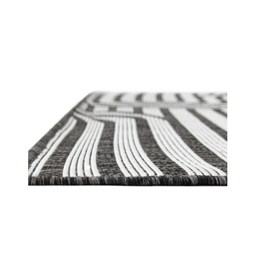 Unique Loom Black/White Indoor/Outdoor Rug Wayfair